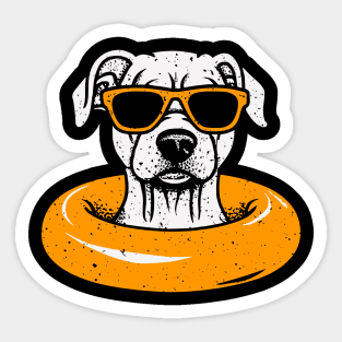 Puppy In Sunglasses Sticker